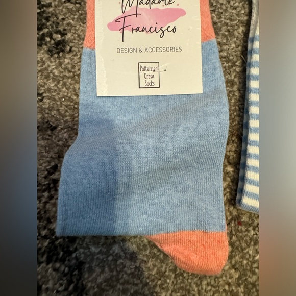 Cute blue design socks - Picture 3 of 5
